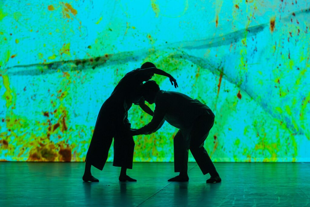 140 dance for parkinson's performace company perform at re play 2024 in the holloway production studio studio © henry curtis